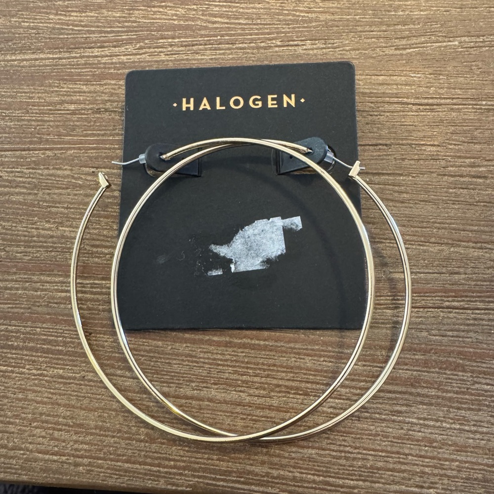 Halogen Gold & Silver Hoop Earrings : NWT